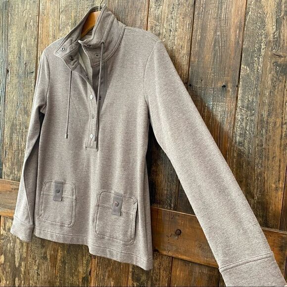 Banana Republic Sz S Gray Cape Cod High Collar Beach Boating Surf Jacket - Picture 6 of 10